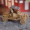 Ugears 3D drevené mechanické puzzle Historický automobil UGR-T