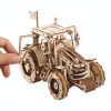 Ugears 3D drevené mechanické puzzle Traktor Wins