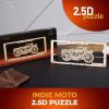 Ugears 2.5D fa mechanikus puzzle India motor