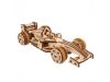 Ugears 3D fa mechanikus puzzle Compact Racer Formula versenyautó
