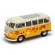 Welly Volkswagen T1 Bus (1963) 1:24 Love & Peace oranžový