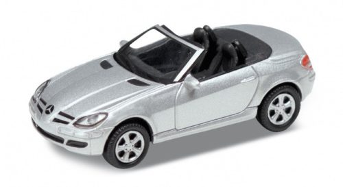 Welly Mercedes-Benz SLK 350 model 1:24 kabrió ezüst modell