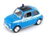 Welly Fiat Nuova 500 Polizia 1:24