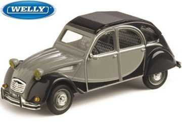 Welly Citroen 2CV Skala 1:24 čiernosivá