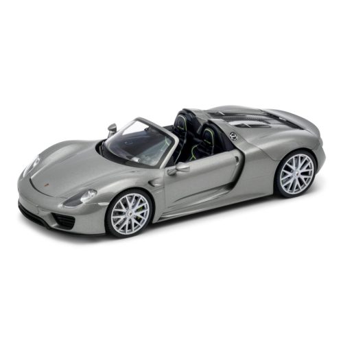 Welly Porsche 918 Spyder (kabrió) 1:24 szürke modell