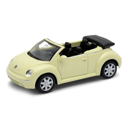 Welly Volkswagen New Beetle 1:34 kabrió bézs modell