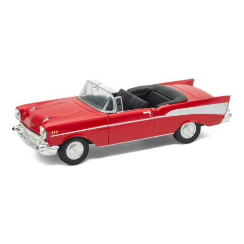 Welly Chevrolet Bel Air (1957) 1:34 kabrió piros modell
