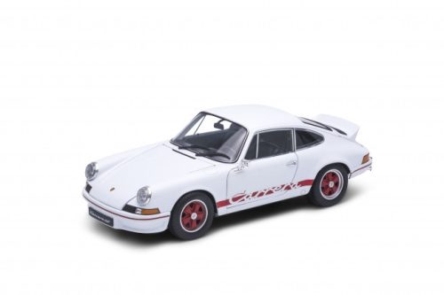 Welly Porsche 911 Carrera RS (1973) 1:34 fehér, kék csíkkal modell