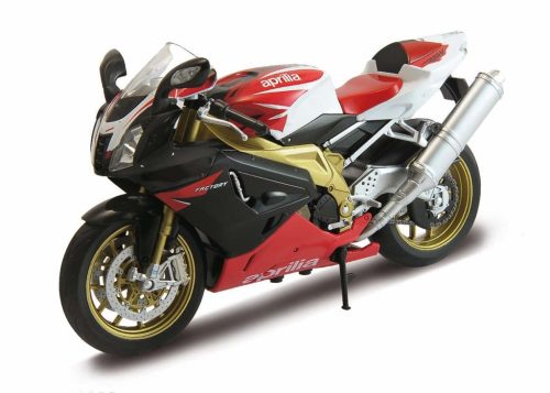 Welly motorkerékpár Aprilia RSV 1000R gyári 1:10 piros modell