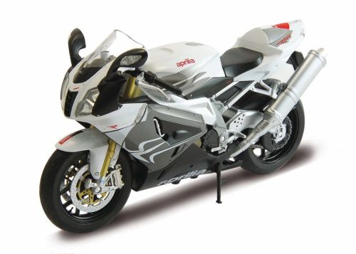 Welly motorkerékpár Aprilia RSV 1000R 1:10 ezüst modell