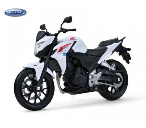 Welly Motorkerékpár Honda CB500F 1:10 fehér modell