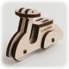 CuteWood Drevené 3D puzzle Moped