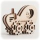 CuteWood Drevené 3D puzzle Traktor