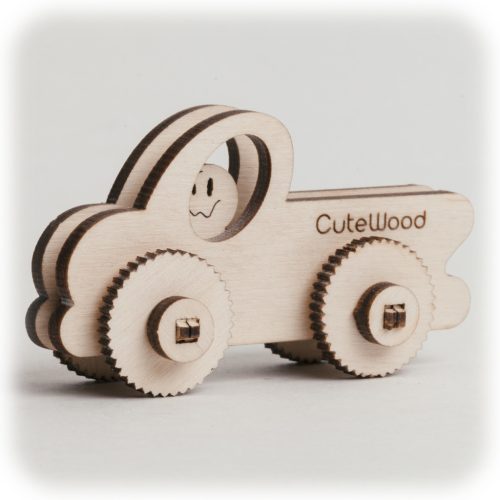 CuteWood Drevené 3D puzzle Pick-up