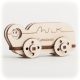 CuteWood Drevené 3D puzzle Kamión s mliekom