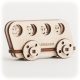 CuteWood Drevené 3D puzzle Autobus