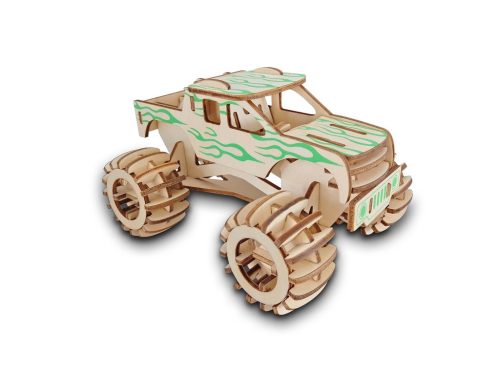 Woodcraft Drevené 3D puzzle Monster truck