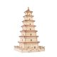 Woodcraft Drevené 3D puzzle Veľká pagoda divokej husi